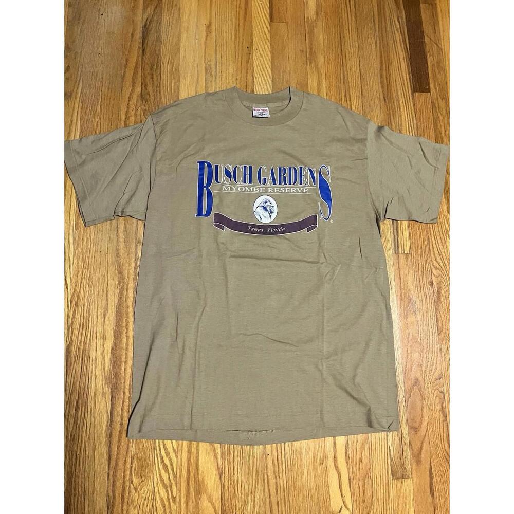 Vintage Softee Tampa Florida Men’s T Shirt XL Single Stitch Coffee Brown